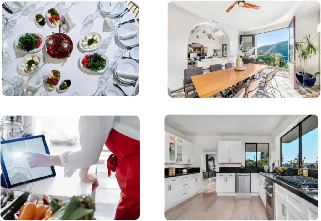 Chef-prepared gourmet meals and luxury residential dining environment designed to support nutrition and recovery wellness