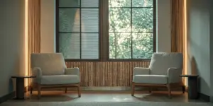 Private therapy room for trauma informed addiction treatment
