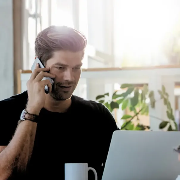 Man calling alcohol treatment center