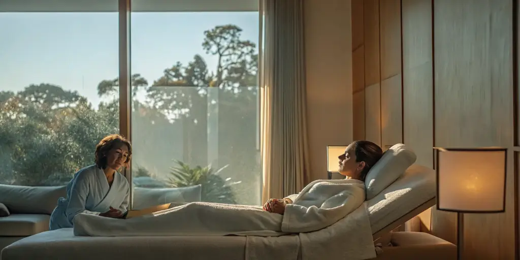 Luxury residential rehab facility in Los Angeles with serene therapy setting